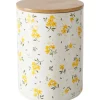 Sale Boltze Vorratsdose Mayla 16 cm x Ø 12 cm Weiß-Gelb