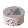 Boltze Vorratsdose Monti Ø 20 cm x 9,5 cm Grau-Rot< Vorratsdosen