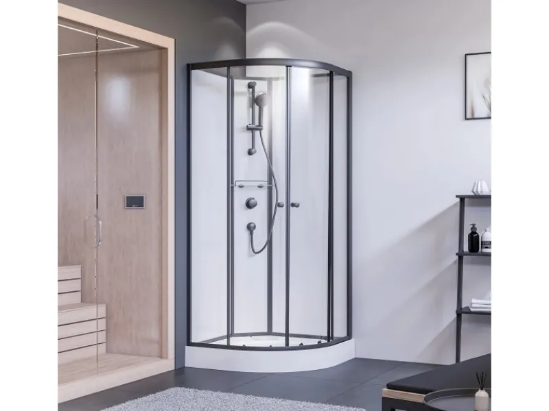 Sale Breuer Runddusche Schiebetür Rückwände 200 cm x 90 cm