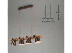Brilo Pendelleuchte Schwenkbar Vintage 85 cm< Kücheninseln