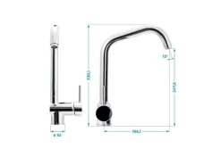 Calmwaters Küchenarmatur Honest Extra Chrom Vorfensterarmatur Abnehmbar 12PZ5070< Zubehör Für Küchenarmatur|Einhebelmischer