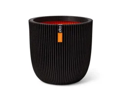 Capi Töpfe<Übertopf "Kugel Groove NL" elegant 35 x 34 cm