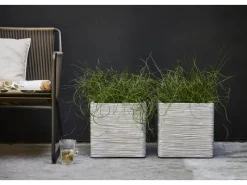 Capi Töpfe<Pflanztopf Nature Rib Quadrat Riffel 40 cm x 40 cm x 40 cm