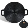 CCLIFE BBQ Grillpfanne Koreanische aus Gusseisen Runde Grillplatte Durchmesser 29cm< Pfannen