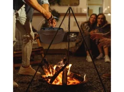 CCLIFE Herde|Töpfe<Dutch Oven Set 4,2L Gusseisen Grilltopf mit Feuertopf Ohne Beine