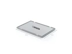 PROREGAL CHEFGASTRO Pizzaballenbox Mit Deckel HxBxT 8,5 x 30 x 40 cm 9 Liter Teigwanne Für Pizzateig Sstapelbare Pizzabox< Vorratsdosen