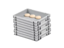 PROREGAL CHEFGASTRO SuperSparSet 4 x Pizzaballenbox Ohne Deckel HxBxT 7,5 x 30 x 40 cm 9 Liter Teigwanne Für Pizzateig Sstapelbare Pizzabox< Vorratsdosen|Vorratsbehälter