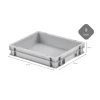 PROREGAL CHEFGASTRO SuperSparSet 3 x Pizzaballenbox Ohne Deckel HxBxT 7,5 x 30 x 40 cm 9 Liter Teigwanne Für Pizzateig Sstapelbare Pizzabox