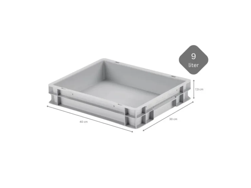 PROREGAL CHEFGASTRO SuperSparSet 3 x Pizzaballenbox Ohne Deckel HxBxT 7,5 x 30 x 40 cm 9 Liter Teigwanne Für Pizzateig Sstapelbare Pizzabox