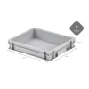 PROREGAL Vorratsbehälter<CHEFGASTRO SuperSparSet 2 x Pizzaballenbox Ohne Deckel HxBxT 7,5 x 30 x 40 cm 9 Liter Teigwanne Für Pizzateig Sstapelbare Pizzabox