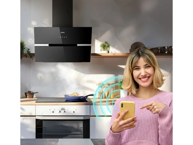 CIARRA Dunstabzugshaube 60 cm 650 m³/h A+++ Kopffrei WIFI-APP Touch Control VM6736FB< Kochfelder|Dunstabzugshauben-Filter