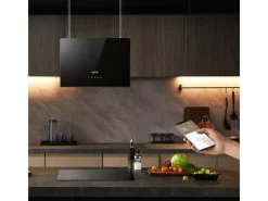 CIARRA Dunstabzugshaube A+++ 700 m³/h WIFI APP & Touch-Bedienung Inselhaube VM4850B< Inselhauben|Kücheninseln