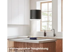 CIARRA Dunstabzugshaube A+ 550 m³/h WIFI APP & Touch-Bedienung Inselhaube VM4838B< Inselhauben|Kücheninseln