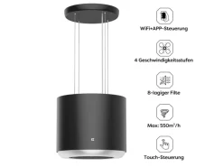 CIARRA Dunstabzugshaube A+ 550 m³/h WIFI APP & Touch-Bedienung Inselhaube VM4838B< Inselhauben|Kücheninseln