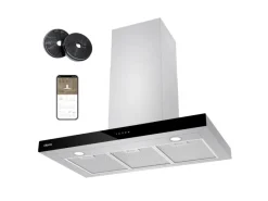 Inselhauben<CIARRA Dunstabzugshaube A+++ 650 m³/h 90 cm WIFI-APP Touch Control VMS9102