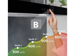Inselhauben<CIARRA Dunstabzugshaube A+++ 650 m³/h 90 cm WIFI-APP Touch Control VMS9102