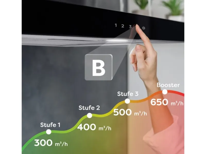 Inselhauben<CIARRA Dunstabzugshaube A+++ 650 m³/h 90 cm WIFI-APP Touch Control VMS9102