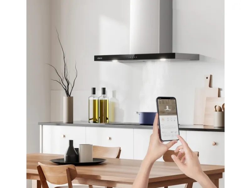 Inselhauben<CIARRA Dunstabzugshaube A+++ 650 m³/h 90 cm WIFI-APP Touch Control VMS9102