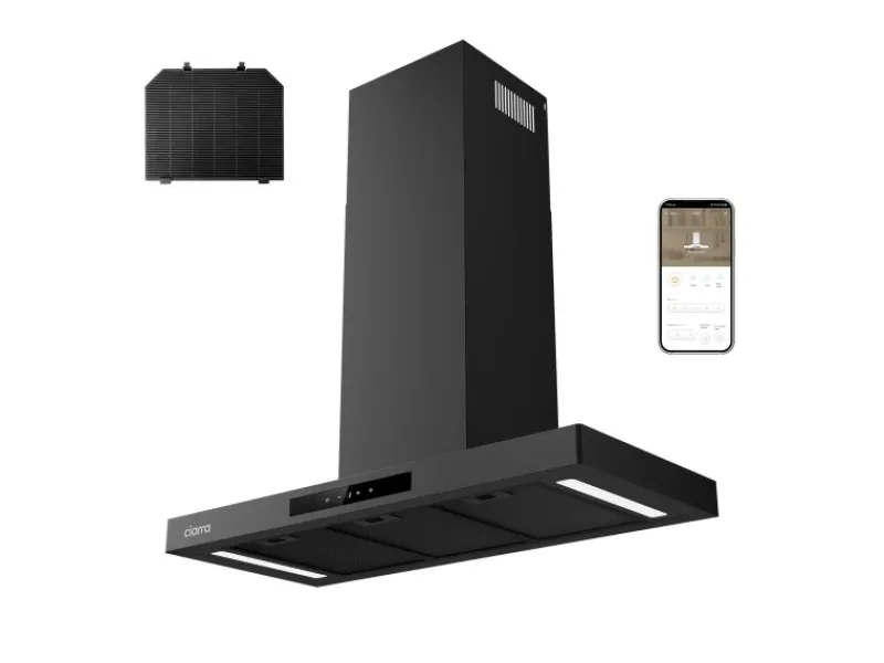 Inselhauben<CIARRA Dunstabzugshaube A+++ 650 m³/h 90 cm WIFI-APP Touch Control VMB9102P