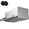 CIARRA Flachschirmhaube 60 cm 580 m³/h A+ Unterbau Abzugshaube VM6909AS