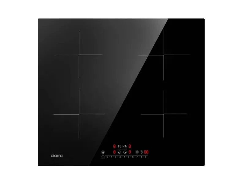 CIARRA Induktionskochfeld 60 cm 4-Zonen Einbau Induktionskochfeld Booster VM4BBIH< Einbauküchen