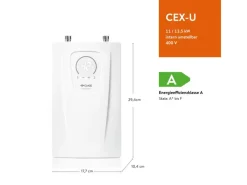 Clage Durchlauferhitzer<Kompaktdurchlauferhitzer CEX-U 11/13,5 kW