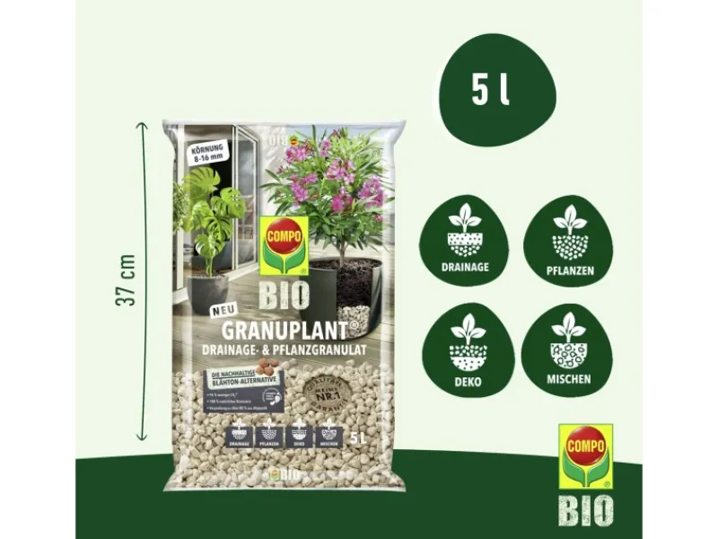 Discount Compo BIO Granuplant® Drainage- und Pflanzgranulat 1 x 5 l
