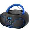 CYBERLUX Haushaltsgeräte<CL-2200 CD-Player mit Fernbedienung Tragbar Blau