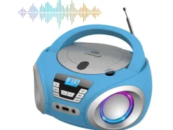 CYBERLUX Haushaltsgeräte<CL-900 CD-Player mit LED-Discolichter CD/MP3/USB Radio Blau