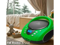 CYBERLUX Haushaltsgeräte<CL-700 CD-Player Tragbar CD/MP3/USB Radio Grün
