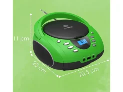 CYBERLUX Haushaltsgeräte<CL-700 CD-Player Tragbar CD/MP3/USB Radio Grün