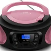 CYBERLUX CL-620 CD-Player Tragbar CD/MP3/USB Radio Pink< Haushaltsgeräte