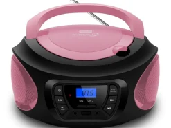 CYBERLUX CL-620 CD-Player Tragbar CD/MP3/USB Radio Pink< Haushaltsgeräte
