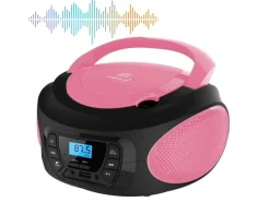 CYBERLUX CL-620 CD-Player Tragbar CD/MP3/USB Radio Pink< Haushaltsgeräte