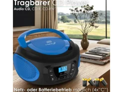 Sale CYBERLUX CL-610 CD-Player Tragbar CD/MP3/USB Radio Blau