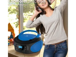 Sale CYBERLUX CL-610 CD-Player Tragbar CD/MP3/USB Radio Blau