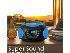 Sale CYBERLUX CL-610 CD-Player Tragbar CD/MP3/USB Radio Blau