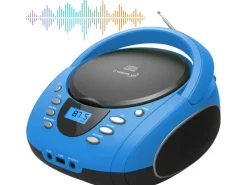 CYBERLUX Haushaltsgeräte<CL-710 CD-Player Tragbar CD/MP3/USB Radio Blau