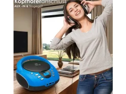 CYBERLUX Haushaltsgeräte<CL-710 CD-Player Tragbar CD/MP3/USB Radio Blau