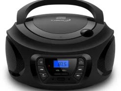 CYBERLUX CL-600 CD-Player Tragbar CD/MP3/USB Radio Schwarz< Haushaltsgeräte