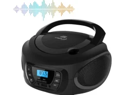 CYBERLUX CL-600 CD-Player Tragbar CD/MP3/USB Radio Schwarz< Haushaltsgeräte
