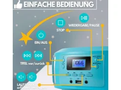 Discount CYBERLUX CL-940 Kinder CD-Player Tragbar CD/MP3/USB Radio Grün