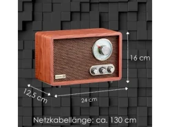 Hot CYBERLUX CL-3080 Retro-Radio mit Bluetooth USB SD AM/FM Radio