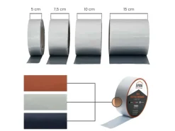 Best DAPRONA Butylband 6x 10m x 50mm Reperaturband Dichtband Alu Silber