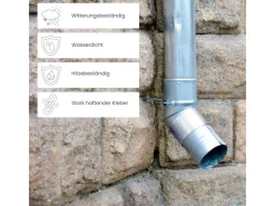 DAPRONA Ersatzteile Küchenarmatur<Butylband 3x 10m x 100mm Alu Reperaturband Dichtband