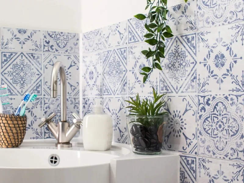 d-c-fix Wandfliesen Wall Tiles 6er-Set 33 cm x 33 cm Vintage Style< Küchenrückwände