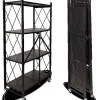 Discount deluxe4home Klappbares Regal mit 4 Etagen 72x34x127 cm