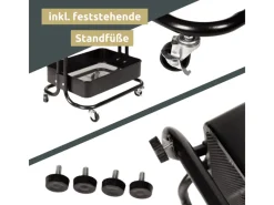 Clearance deluxe4home Rollwagen mit 3 Ablagen