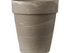 Deroma Töpfe<Pflanztopf Alto Duo Ø 22 cm x 25 cm Weiß gestreift