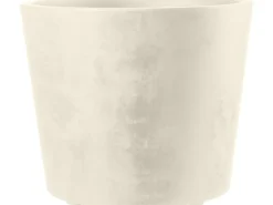 Hot Deroma Pflanztopf Millennium mit Rollen Ø 59 cm Perlweiß